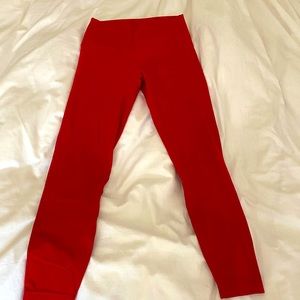 red lululemon align leggings- length 25